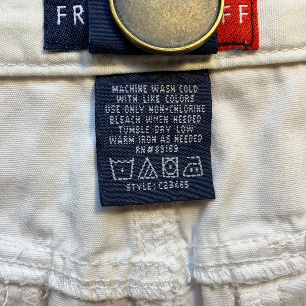 French Cuff White Cotton Skirt Size 10 - Picture 5 of 5